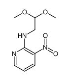 N-(2,2-二甲氧基乙基)-3-硝基吡啶-2-胺结构式