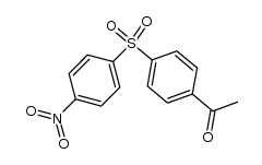 1-[4-(4-nitro-benzenesulfonyl)-phenyl]-ethanone结构式