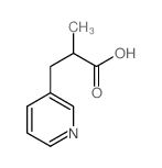 Alpha-甲基-3-吡啶丙酸结构式