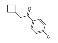 1-(4-chlorophenyl)-2-cyclobutylethanone结构式