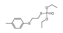 1-(2-diethoxyphosphorylsulfanylethylsulfanyl)-4-methylbenzene结构式