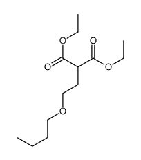 diethyl 2-(2-butoxyethyl)propanedioate Structure