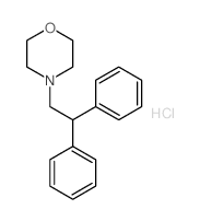 Morpholine,4-(2,2-diphenylethyl)-, hydrochloride (1:1)结构式