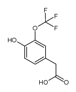 2-(4-hydroxy-3-(trifluoromethoxy)phenyl)acetic acid Structure