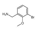 (3-bromo-2-methoxyphenyl)methanamine Structure