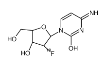 4-amino-1-[(2R,3S,4R,5R)-3-fluoranyl-4-hydroxy-5-(hydroxymethyl)oxolan-2-yl]pyrimidin-2-one结构式