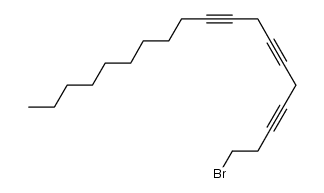 1-bromo-3,6,9-nonadecatriyne Structure