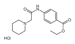 p-(2-Piperidinoacetamido)benzoic acid ethyl ester hydrochloride结构式