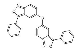 3-phenyl-5-[(3-phenyl-2,1-benzoxazol-5-yl)sulfanyl]-2,1-benzoxazole结构式