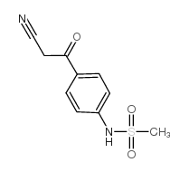 4-(2-cyanoacetyl)methane sulfonanilide结构式