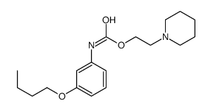 2-piperidin-1-ylethyl N-(3-butoxyphenyl)carbamate Structure