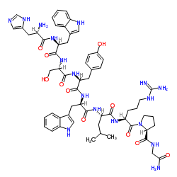 (D-Trp6)-LHRH (2-10) trifluoroacetate salt结构式