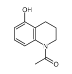 1-(5-Hydroxy-3,4-dihydro-1(2H)-quinolinyl)ethanone结构式