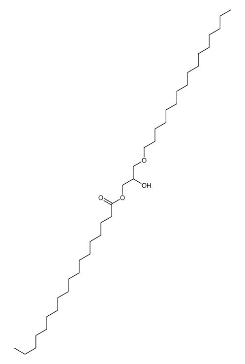 (3-hexadecoxy-2-hydroxypropyl) octadecanoate结构式