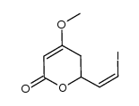 (Z)-4-methoxy-6-(2-iodovinyl)-5,6-dihydropyran-2-one Structure