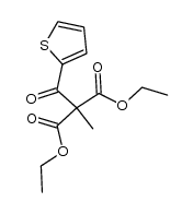 diethyl 2-methyl-2-(thiophene-2-carbonyl)malonate结构式