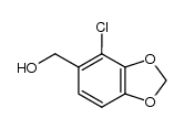 4-Chloro-1,3-benzodioxole-5-methanol结构式
