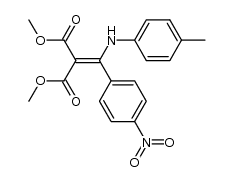 dimethyl 2-((4-nitrophenyl)(p-tolylamino)methylene)malonate结构式