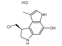 (S)-1-(chloromethyl)-1,6-dihydro-5-hydroxy-8-methylbenzo[1,2-b:4,3-b']dipyrrole hydrochloride Structure