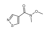 N-methoxy-N-methyl-isothiazole-4-carboxamide Structure