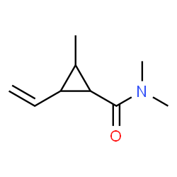Cyclopropanecarboxamide, 2-ethenyl-N,N,3-trimethyl- (9CI) structure