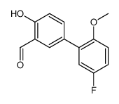 5-(5-fluoro-2-methoxyphenyl)-2-hydroxybenzaldehyde Structure