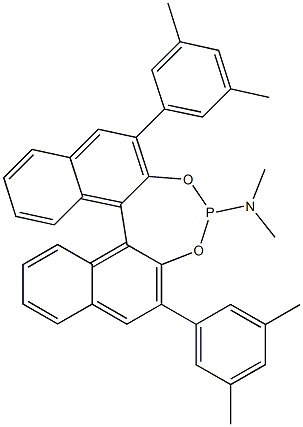 (11bR)-2,6-Bis(3,5-dimethylphenyl)-N,N-dimethyldinaphtho[2,1-d:1',2'-f][1,3,2]dioxaphosphepin-4-amine Structure