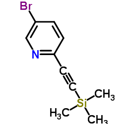 5-Bromo-2-[(trimethylsilyl)ethynyl]pyridine structure