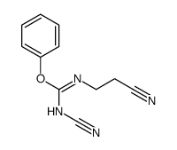 phenyl N-cyano-N'-(2-cyanoethyl)carbamimidate结构式