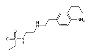 N-[2-[2-(4-amino-3-propylphenyl)ethylamino]ethyl]ethanesulfonamide Structure