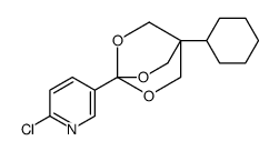 2-chloro-5-(1-cyclohexyl-3,5,8-trioxabicyclo[2.2.2]octan-4-yl)pyridine Structure