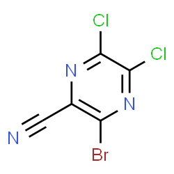 3-BROMO-5,6-DICHLOROPYRAZINE-2-CARBONITRILE picture