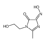 3-(2-hydroxyethyl)-5-hydroxyimino-2-methylimidazol-4-one结构式