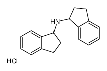 N-(2,3-dihydro-1H-inden-1-yl)-2,3-dihydro-1H-inden-1-amine,hydrochloride结构式