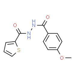 N'-[(4-methoxyphenyl)carbonyl]thiophene-2-carbohydrazide结构式