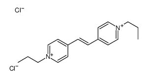 1-propyl-4-[2-(1-propylpyridin-1-ium-4-yl)ethenyl]pyridin-1-ium,dichloride结构式