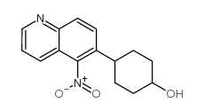 4-(5-硝基喹啉-6-基)环己醇结构式