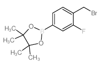 2-(4-(Bromomethyl)-3-fluorophenyl)-4,4,5,5-tetramethyl-1,3,2-dioxaborolane picture