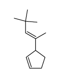 3-((E)-1,3,3-Trimethyl-but-1-enyl)-cyclopentene结构式