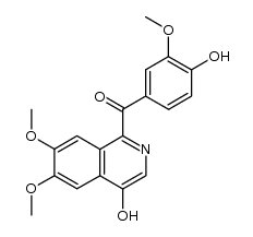4-hydroxy 4'-demethyl papaveraldine结构式
