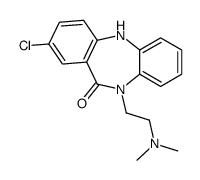 8-chloro-5-[2-(dimethylamino)ethyl]-11H-benzo[b][1,4]benzodiazepin-6-one结构式