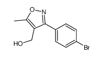 [3-(4-bromophenyl)-5-methyl-isoxazol-4-yl]methanol结构式