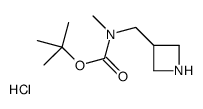 tert-butyl N-(azetidin-3-ylmethyl)-N-methylcarbamate,hydrochloride Structure