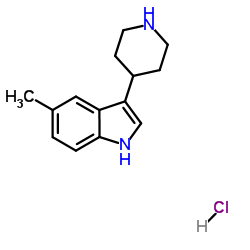 5-甲基-3-(哌啶-4-基)-1H-吲哚盐酸盐结构式