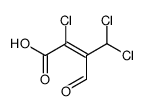 (Z)-2,4,4-trichloro-3-formylbut-2-enoic acid Structure