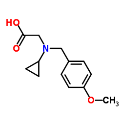 N-Cyclopropyl-N-(4-methoxybenzyl)glycine Structure
