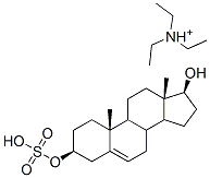 5-androstene-3b,17b-diol 3-sulfatetrieth ylammonium Structure