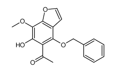 1-(6-hydroxy-7-methoxy-4-phenylmethoxy-1-benzofuran-5-yl)ethanone结构式
