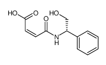 -4-<<2-Hydroxy-1-phenylethyl>amino>-4-oxo-2-butenoic acid Structure