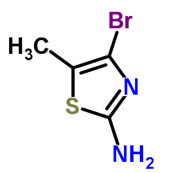 4-溴-5-甲基-2-噻唑胺结构式